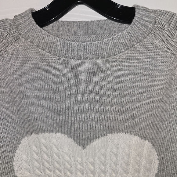 Gray Heart Sweater - Picture 2 of 4